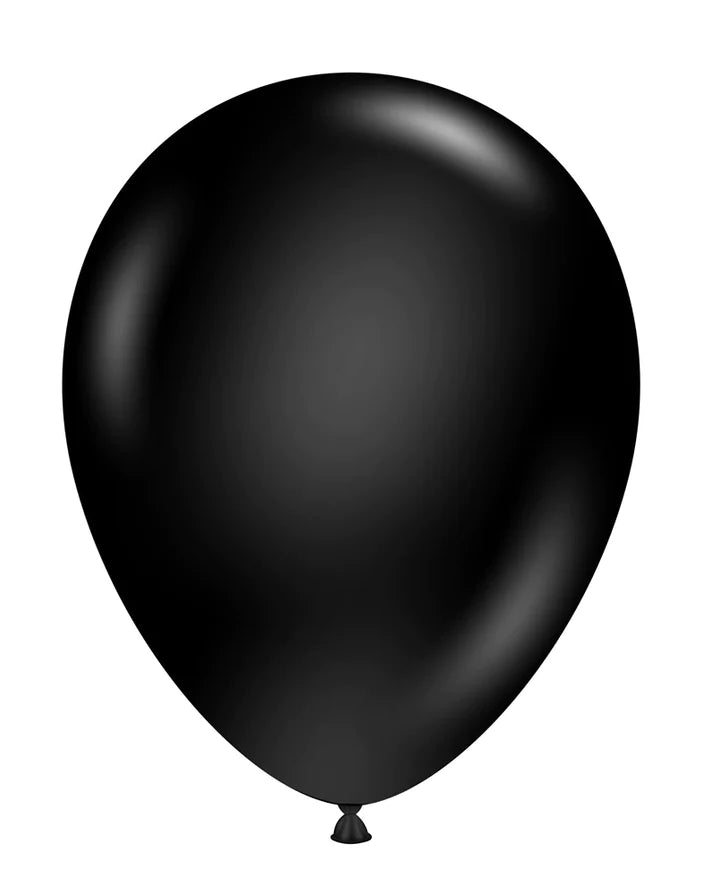 Black Tuftex Latex Balloons