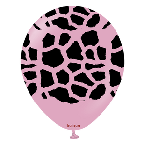 Safari Giraffe Dusty Rose Print Color : Black