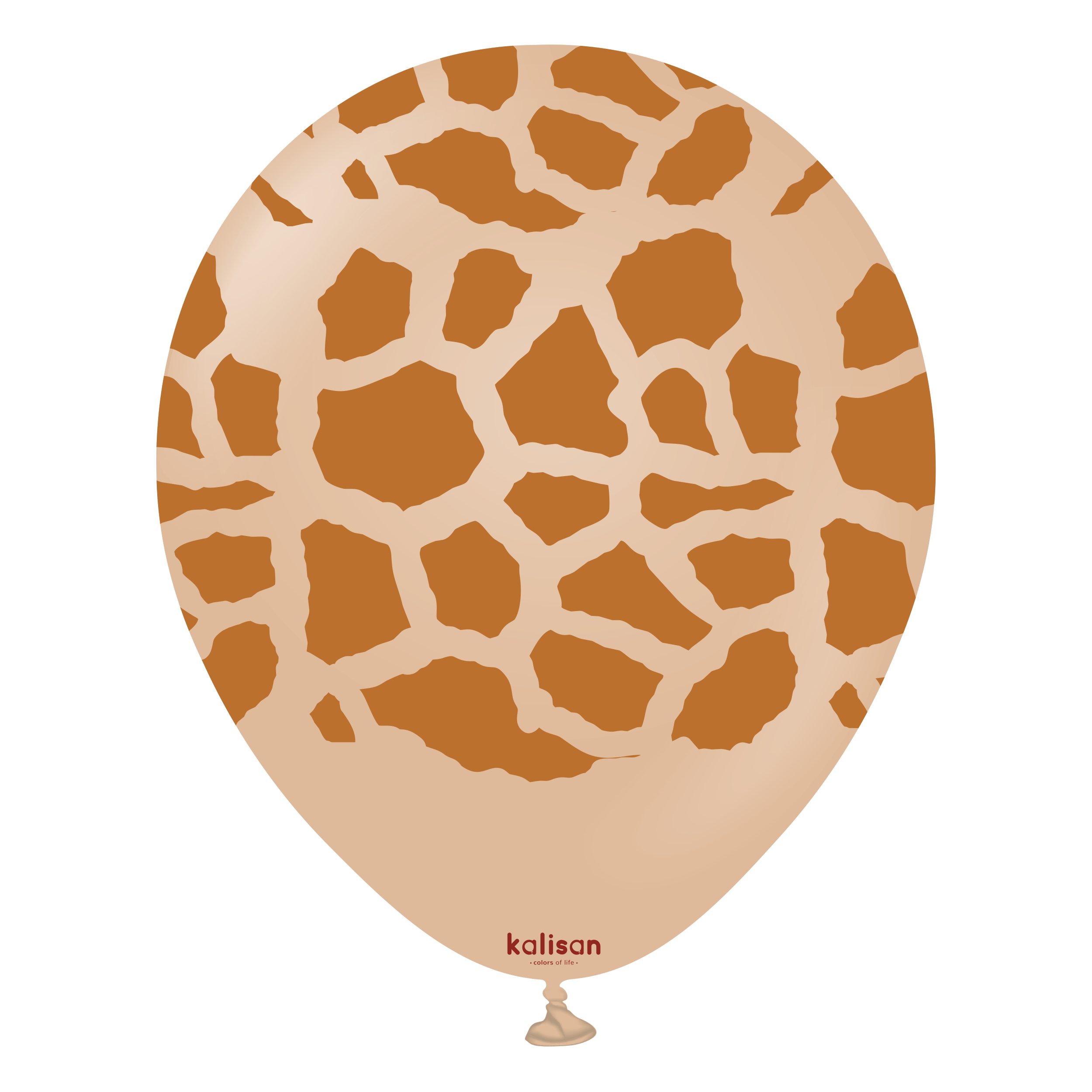 Safari Giraffe Desert Sand Print Color: Caramel