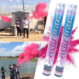 Gender reveal smoke bombs