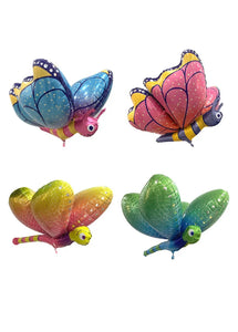 Buttlerfly and Dragonfly foil balloons