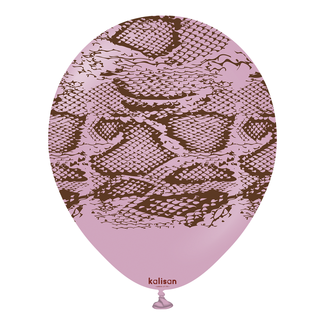 Safari Snake Dusty Rose Print: Dark Brown