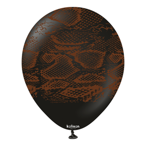 Safari Snake Black Print: Dark Brown