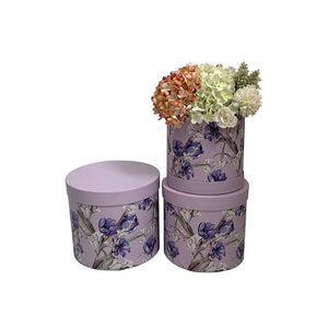 Lilac Flower Style Box SET OF 3